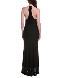 Christopher Esber Christopher Esber Imber Metallic Halter Dress