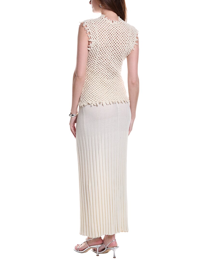 Christopher Esber 2Pc Lattice Knit Wool-Blend Tank Top & Maxi Dress