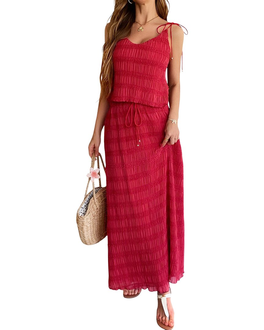 Adelin May 2Pc Top & Skirt Set