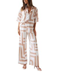 ENJOY PETRA Enjoy Petra 2Pc Shirt & Pant Set
