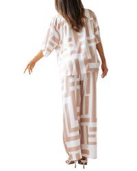 ENJOY PETRA Enjoy Petra 2Pc Shirt & Pant Set