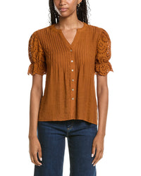 Nanette Nanette Lepore Eyelet Sleeve Blouse