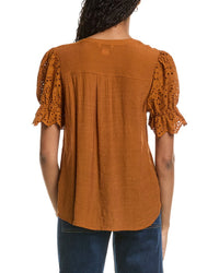 Nanette Nanette Lepore Eyelet Sleeve Blouse