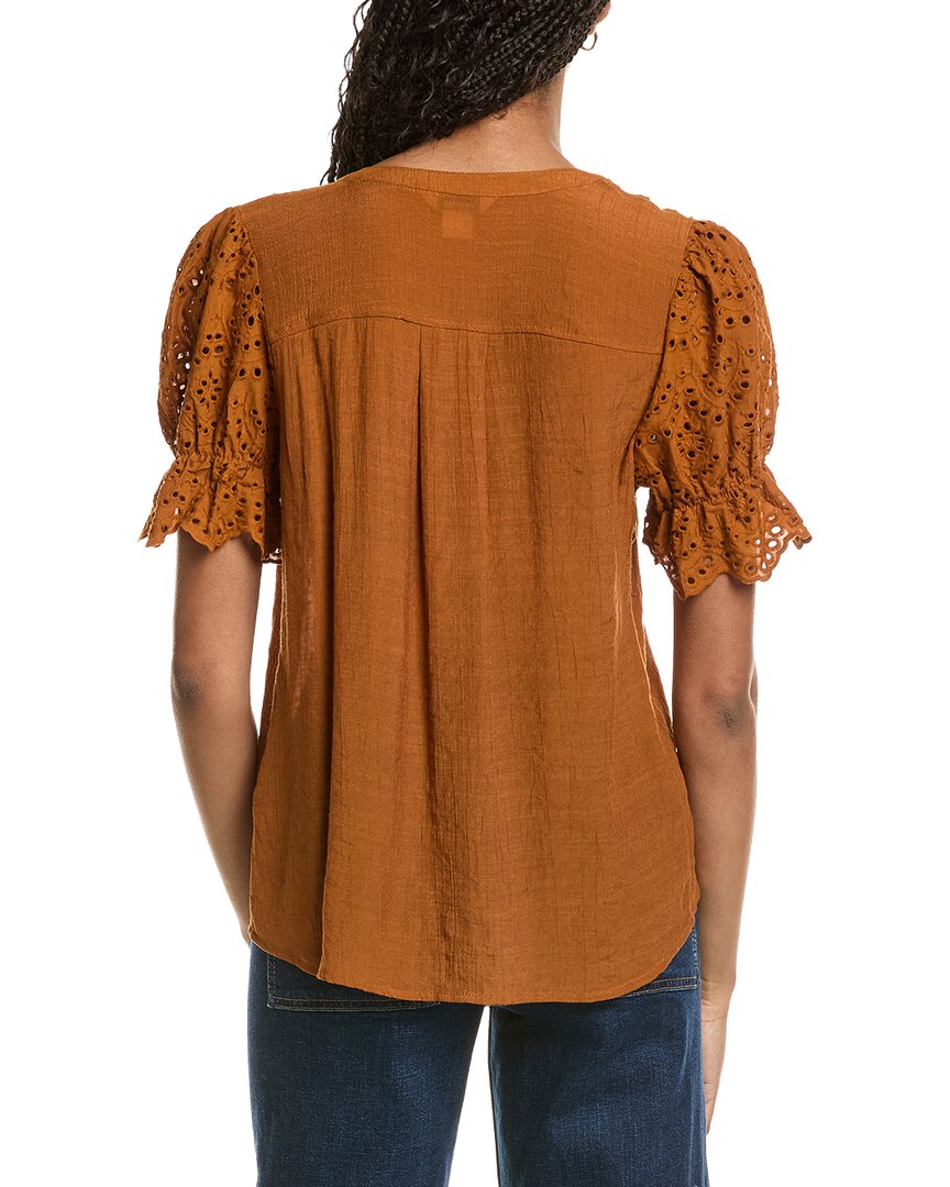 Nanette Nanette Lepore Eyelet Sleeve Blouse
