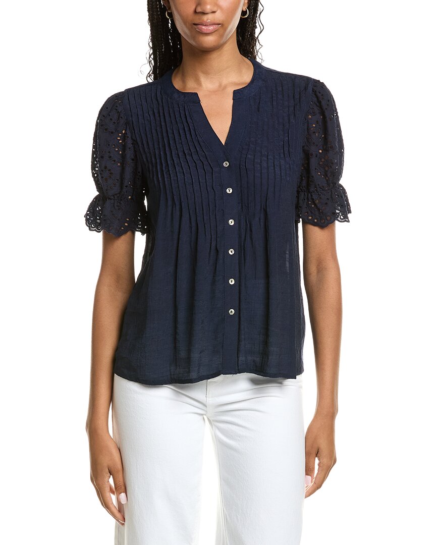 Nanette Nanette Lepore Eyelet Sleeve Blouse