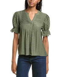 Nanette Nanette Lepore Eyelet Sleeve Blouse