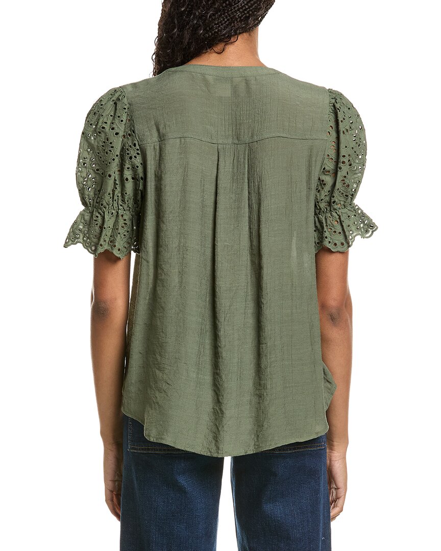 Nanette Nanette Lepore Eyelet Sleeve Blouse