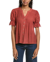 Nanette Nanette Lepore Eyelet Sleeve Blouse