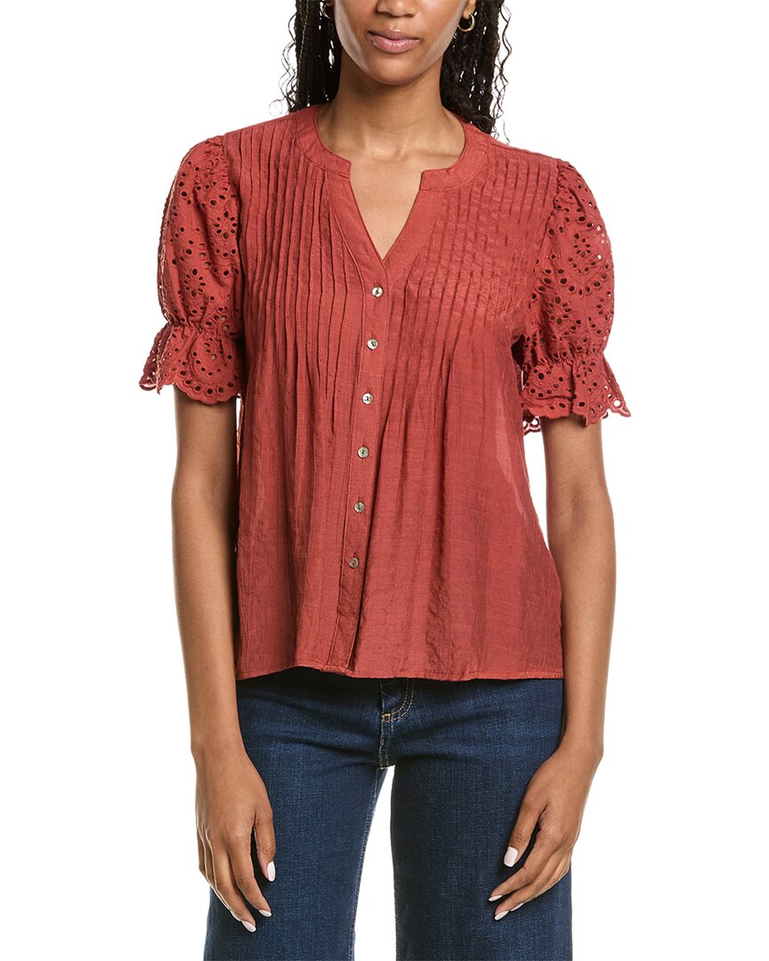 Nanette Nanette Lepore Eyelet Sleeve Blouse