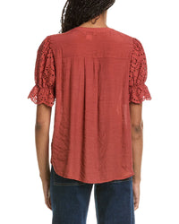 Nanette Nanette Lepore Eyelet Sleeve Blouse