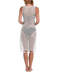 Sunshine 79 Shine Crochet Midi Dress