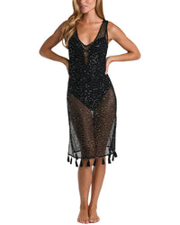 Sunshine 79 Shine Crochet Midi Dress
