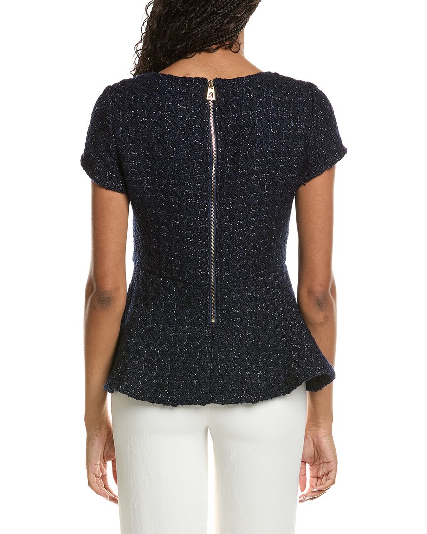 Sail to Sable Sail To Sable Tweed Wool-Blend Peplum Top