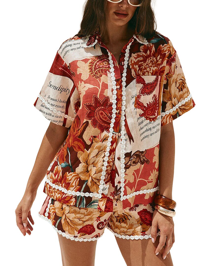 Amina Glam Shirt & Short Set