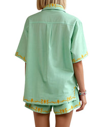 Amina Glam Shirt & Short Set