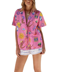 AMINA GLAM Amina Glam Shirt & Short Set