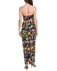 Milly Magnolia Mesh Embroidery Maxi Dress