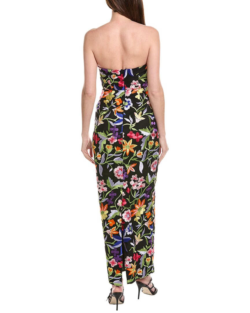 Milly Magnolia Mesh Embroidery Maxi Dress