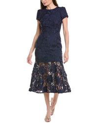 Milly Tahlia Cady Lace Combo Maxi Dress