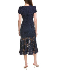 Milly Tahlia Cady Lace Combo Maxi Dress