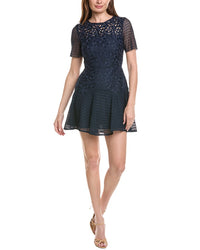 Milly Milly Lana Floral Geo Combo Lace Mini Dress