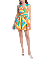 Milly Nikki Stripe Poplin Mini Dress