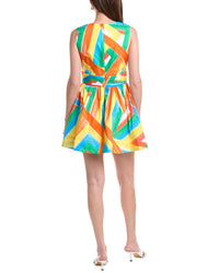 Milly Nikki Stripe Poplin Mini Dress