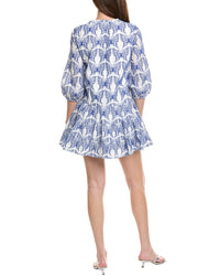 Milly Milly Tiered Butterfly Eyelet Mini Dress