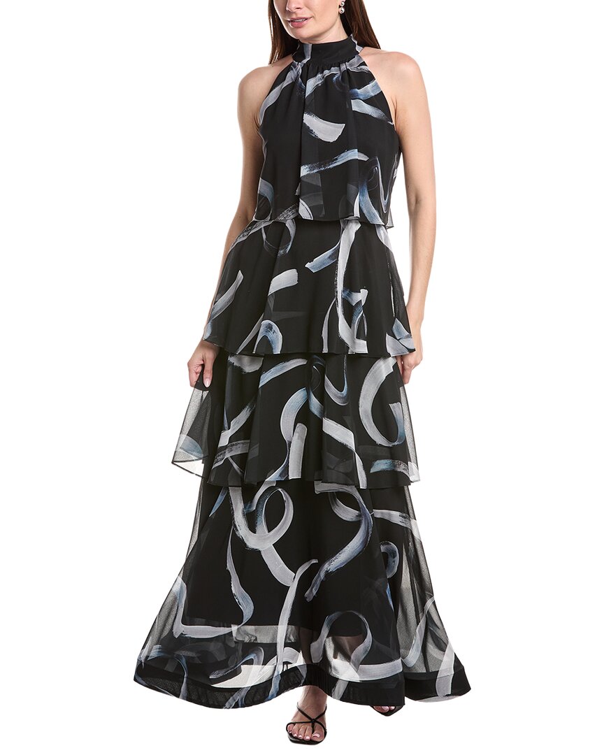 Milly Salem Brushed Chiffon Bell Dress