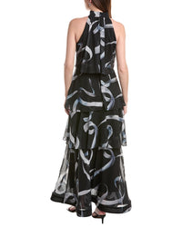 Milly Salem Brushed Chiffon Bell Dress