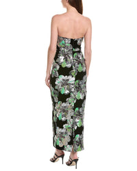 Milly Orion Velvet Floral Sequins Maxi Dress