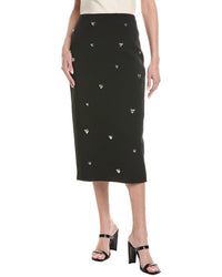 Milly Syra Heart Applique Midi Skirt