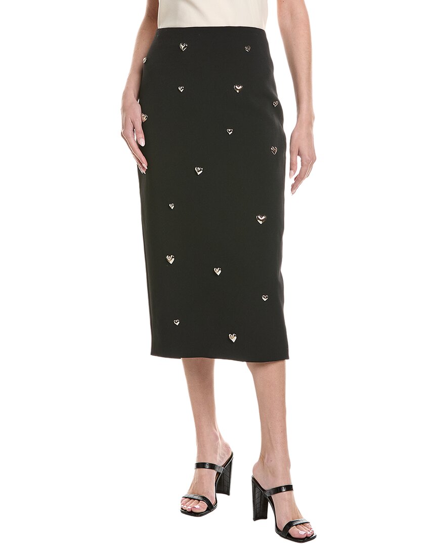 Milly Syra Heart Applique Midi Skirt