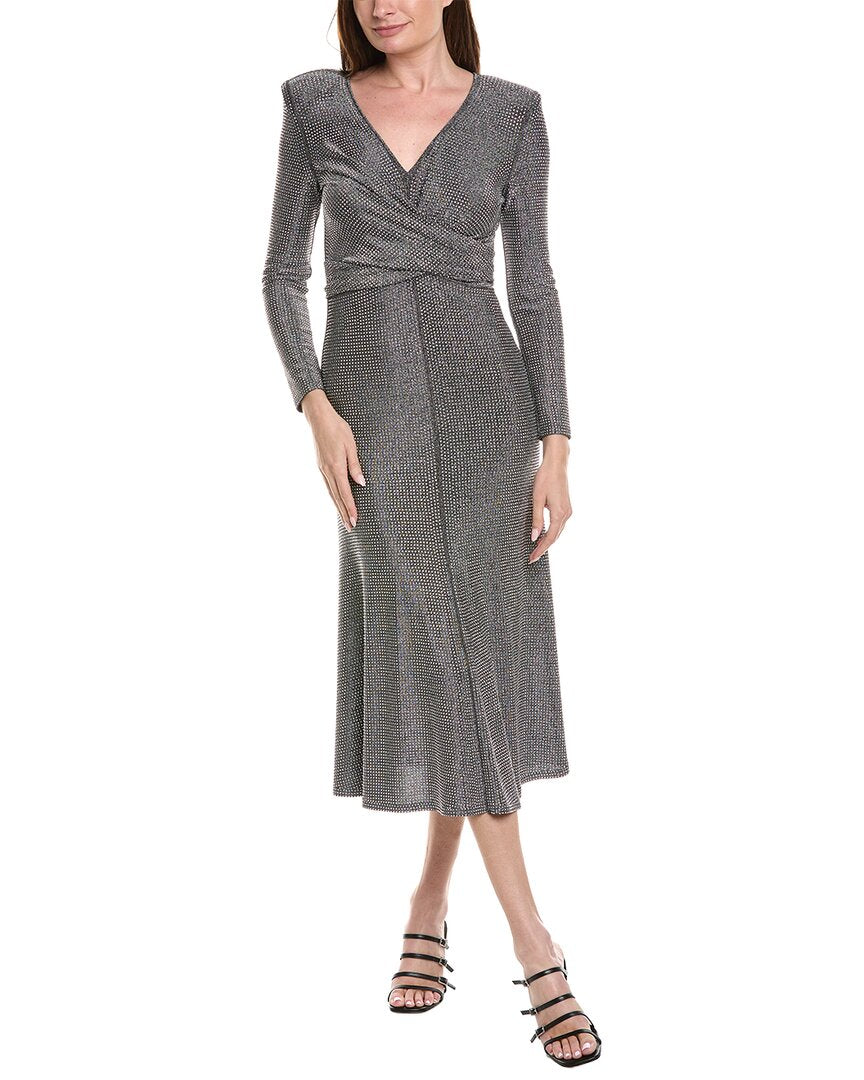 Milly Rhys Jersey V-Neck Wrap Maxi Dress