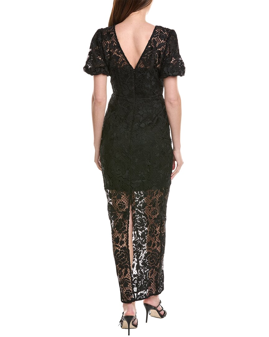 Milly Yasmin Long Rose Mosaic Maxi Dress