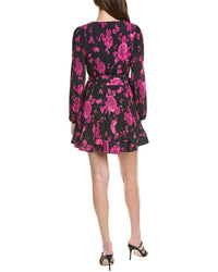 Milly Liv Amarilla Rose Allover Pleated Mini Dress
