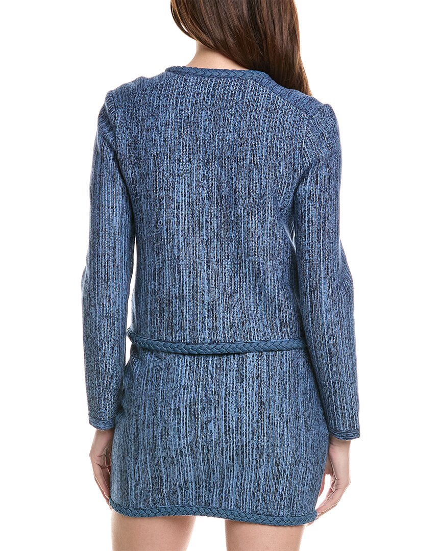 Milly Shayne Pinstripe Knit Cardigan