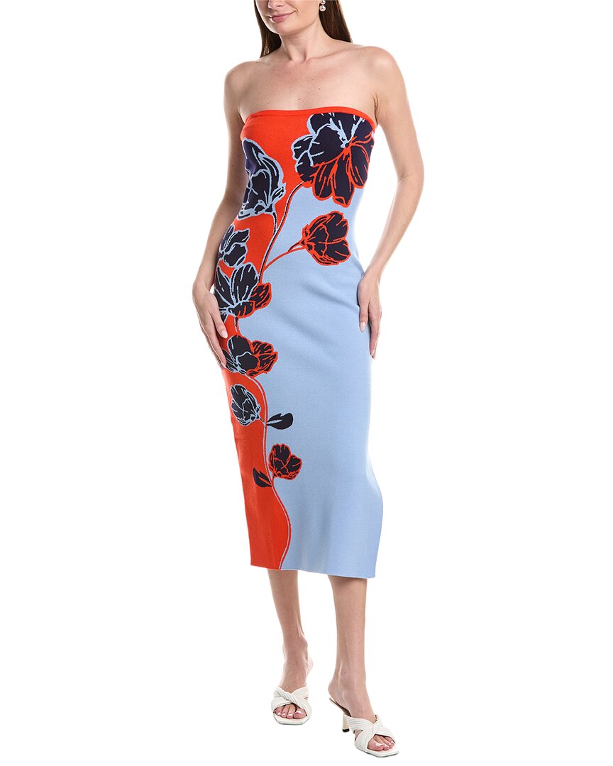 Milly Milly Simone Floral Midi Dress