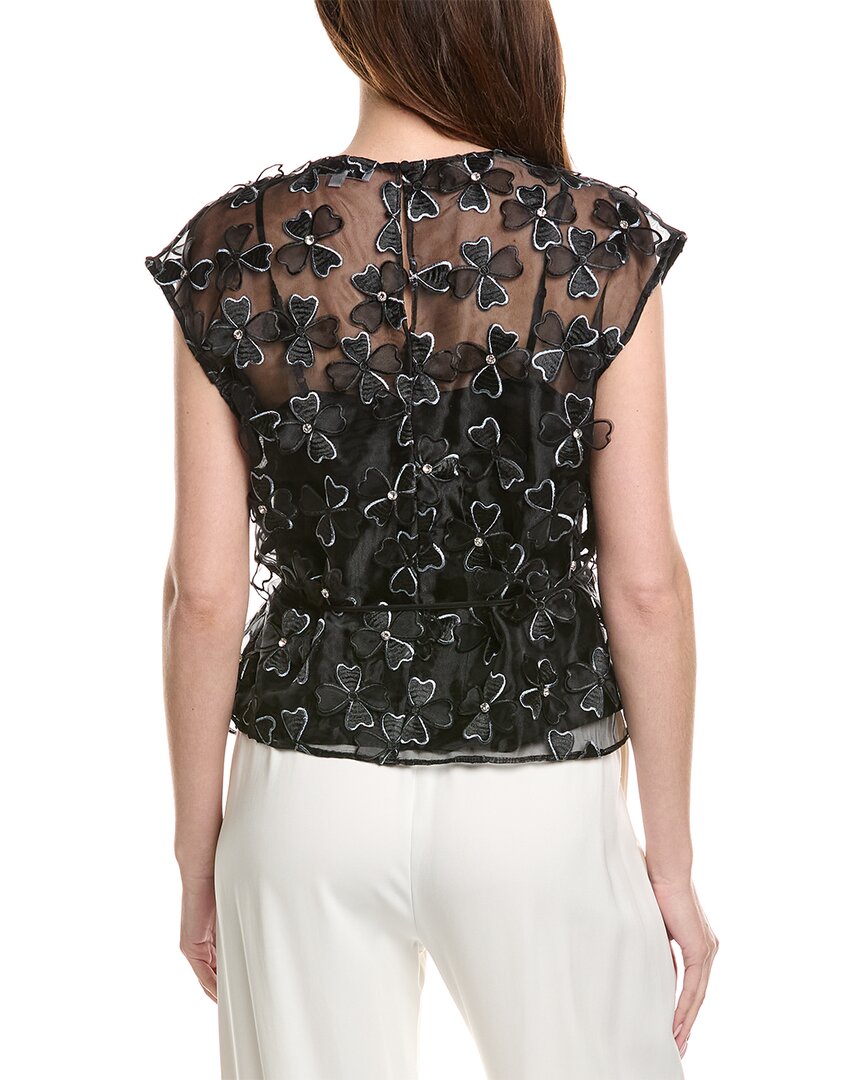 Milly Ryan Clover Bow Organza Top