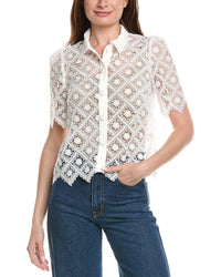 Milly Milly Addison Tile Lace Shirt