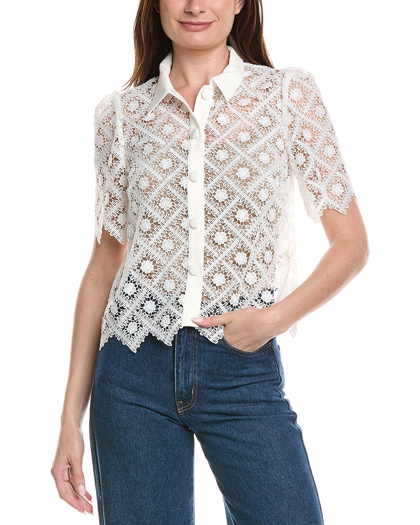 Milly Milly Addison Tile Lace Shirt