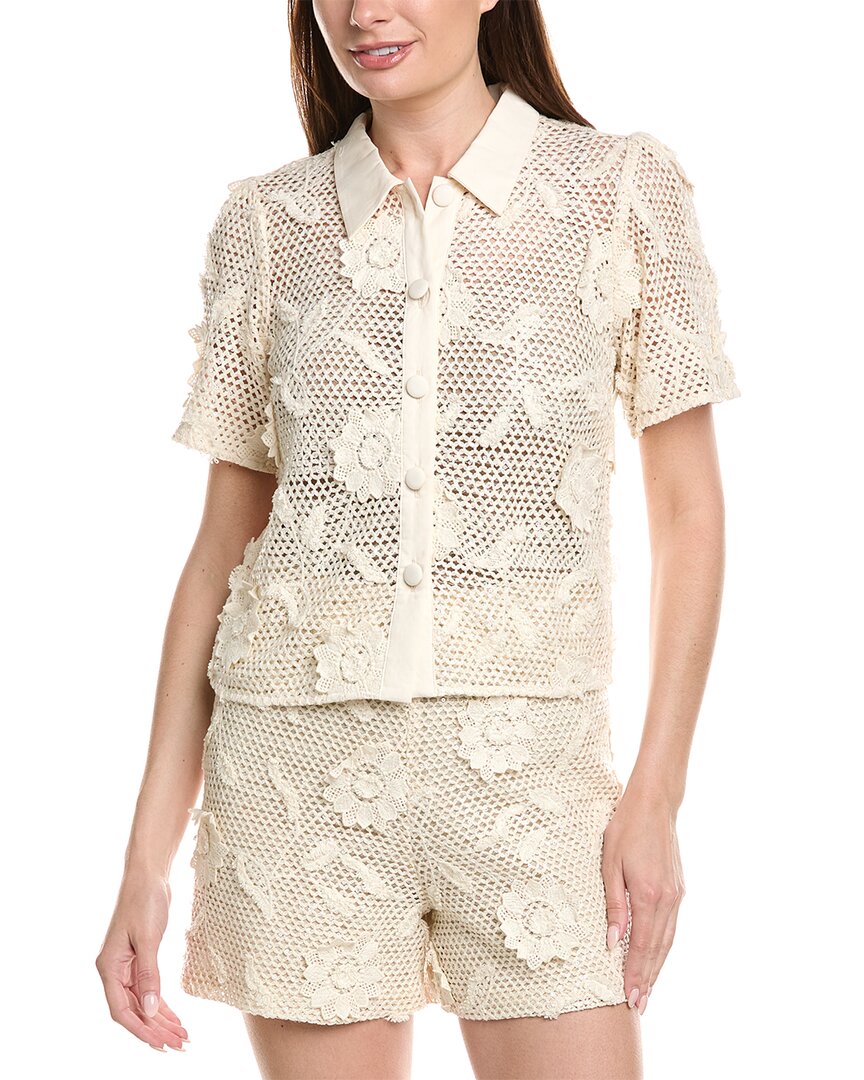 Milly Milly Sequin Crochet Top