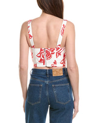 Milly Rose Embroidery Square Neck Top