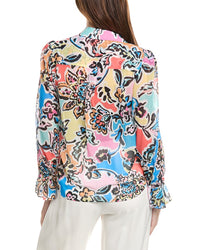 Milly Lacey Rainbow Oasis Blouse