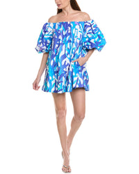 Milly Jamie Under The Sea Cotton Voile Mini Dress