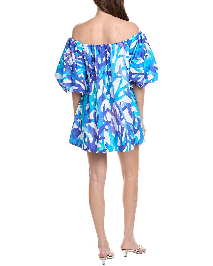 Milly Jamie Under The Sea Cotton Voile Mini Dress