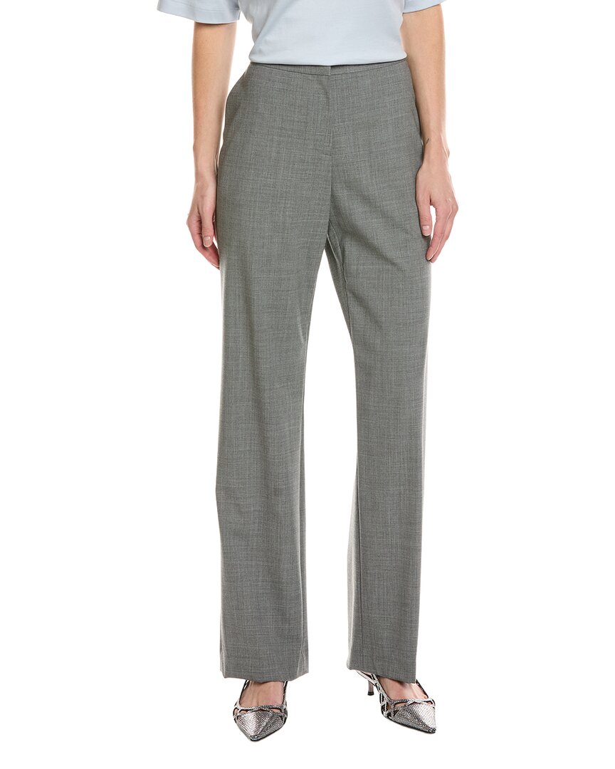 Lafayette 148 New York Irving Wool-Blend Straight Pant