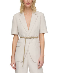 Lafayette 148 New York Silk & Linen Blazer
