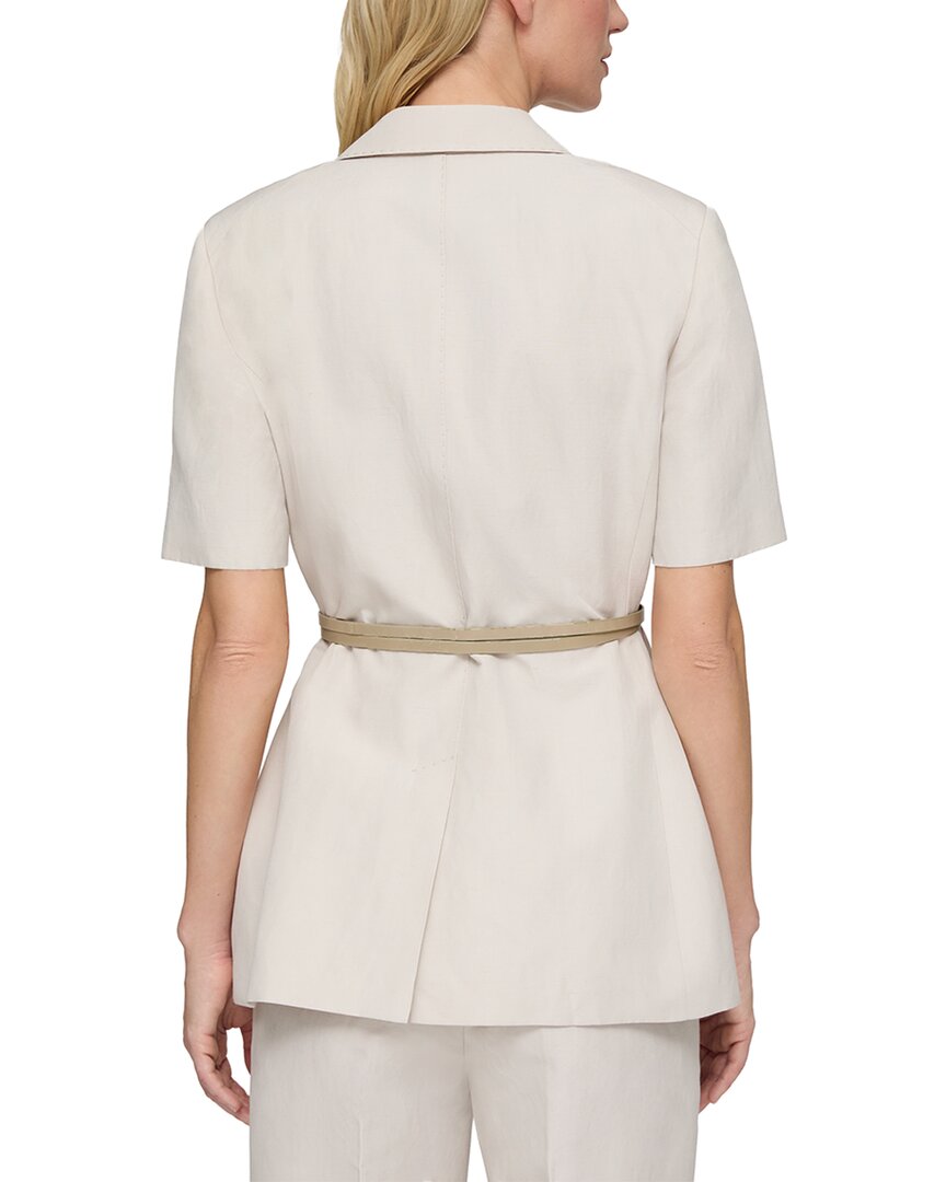 Lafayette 148 New York Silk & Linen Blazer