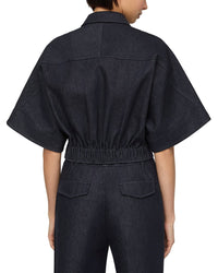 Lafayette 148 New York Zip Front Cropped Jacket